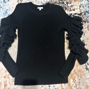 B.P Black Puff Sleeve Sweater!